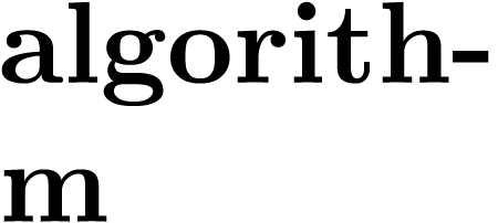 algorith-m