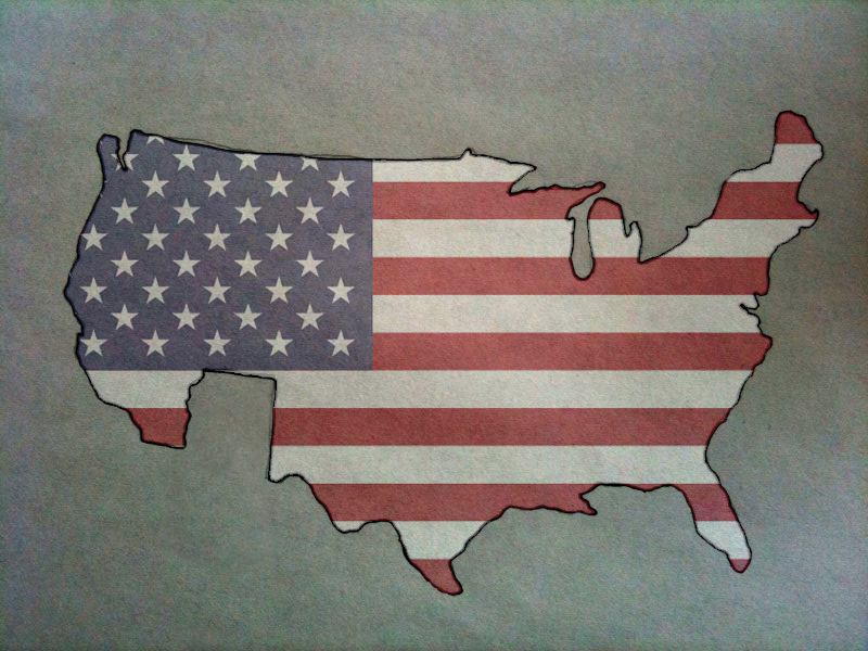 Contiguous united states of america