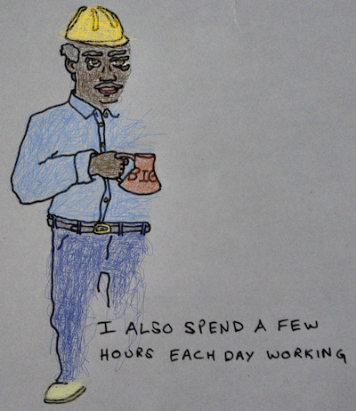 I also spend a few hours each day working #1
