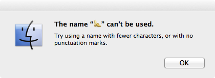 the name 🍌 can't be used