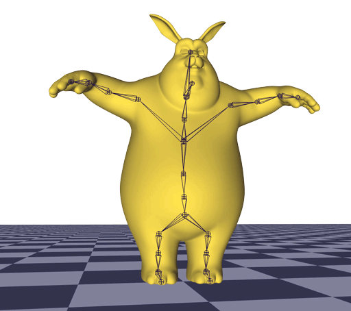 bounding bunny
