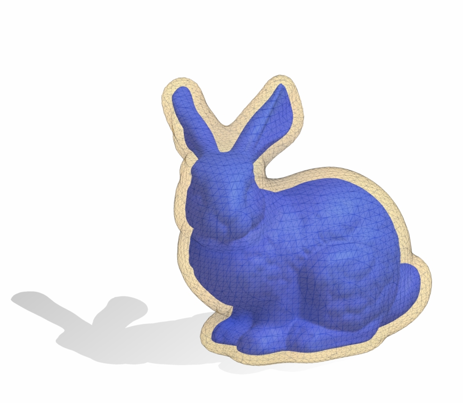 bunny with positive offset surface