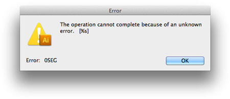 error dialog