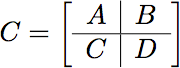 array style latex block matrices