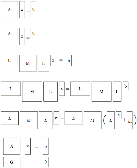 latex fbox style block matrics