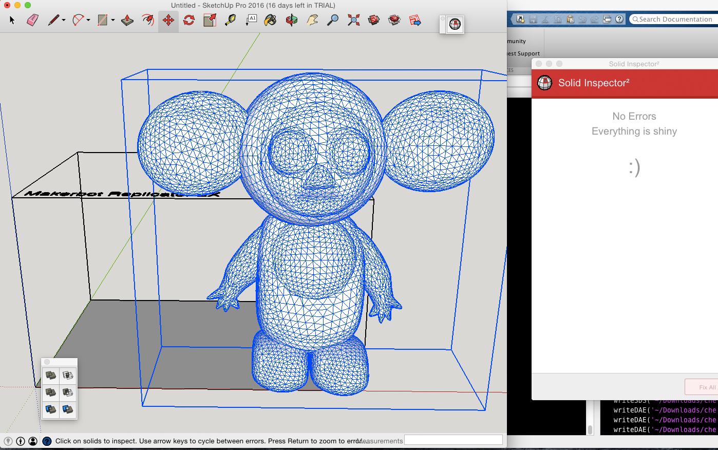 larger cheburashka imported into sketchup with no missing faces